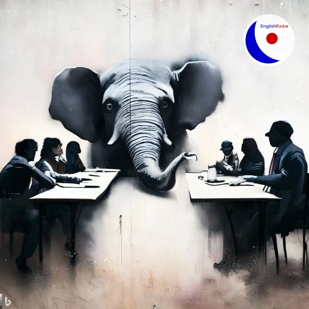 the elephant in the room - Tierische Redewendungen auf Englisch
