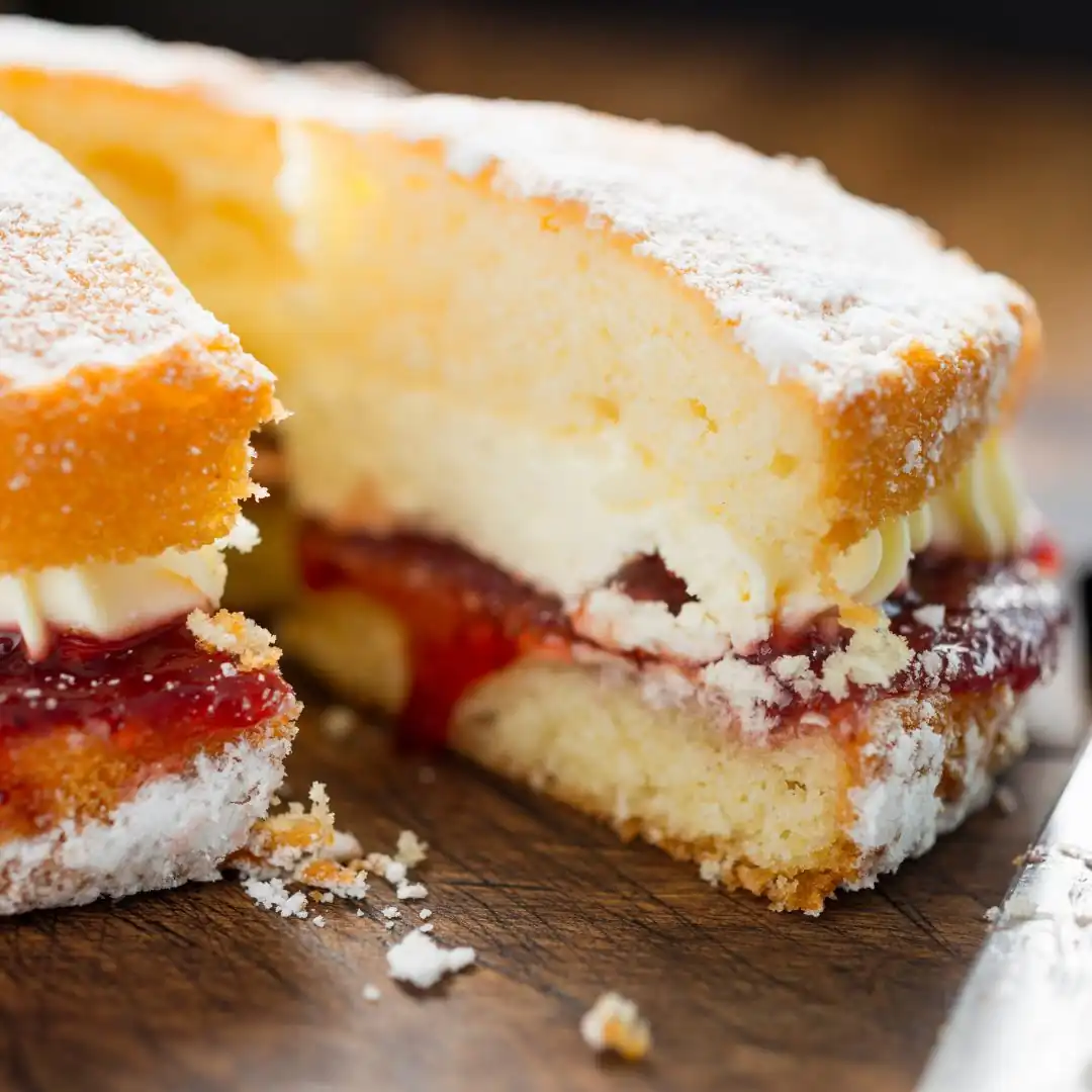 Englisches Essen - Victoria Sponge Cake