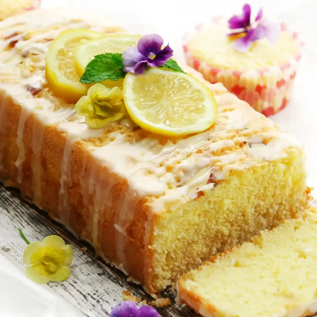 Englisches Essen - Lemon Drizzle Cake